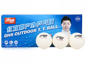Мячи для настольного тенниса DHS Cell-Free Dual Outdoor 40+ мм