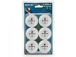 Мячи для настольного тенниса JOOLA ROSSI 1* (6шт, блістер, білі) 443101