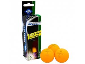 Мячи Donic Elite 1звезда (3шт.) 40+ orange 608318-40+
