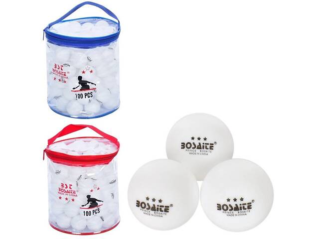 Мячик шарик для настольный теннис MS 2201-1 материал ABS 40мм+ , бесшовный , цена за 1 мячик - Фото 1