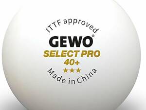 Мячики для настольного тенниса Gewo Select Pro 40+ ITTF 6 шт Белый (931059)