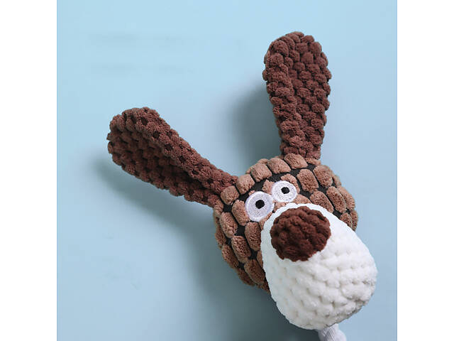 Мягкая игрушка для животных Ослик 11089 21х7х29 см коричневый - Фото 3