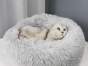 М’яке лежанка-ліжко для собак і котів RESTEQ 60 см — затишне спальне місце для вашого улюбленця