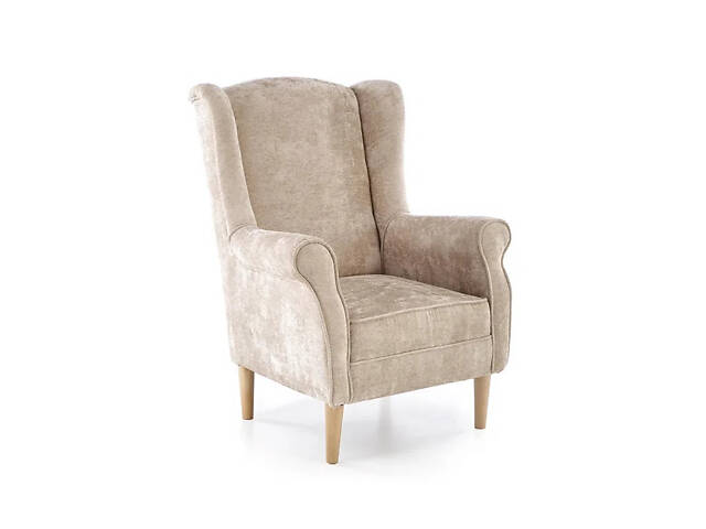 Мягкое кресло Hermes, бежевый / натуральный - Фото 2