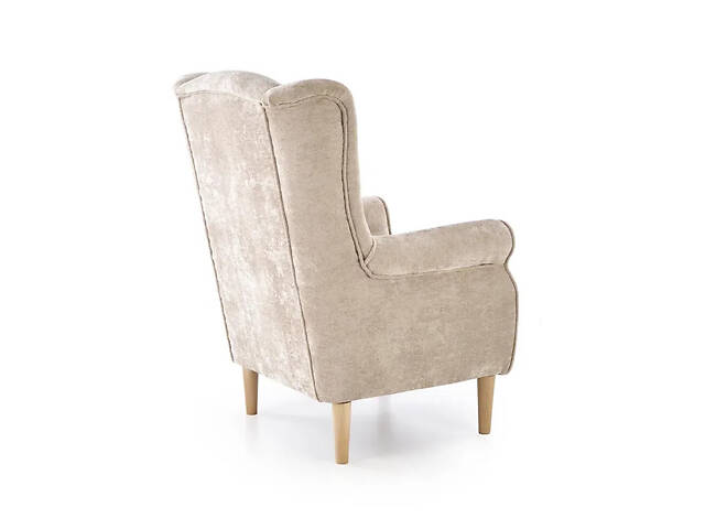 Мягкое кресло Hermes, бежевый / натуральный - Фото 3