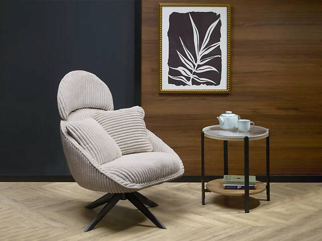 Мягкое кресло Merry 2, капучино / черный - Фото 1