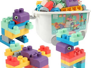 М'який силіконовий конструктор для дітей Soft rubber building blocks 80 шт