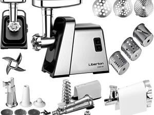 М'ясорубка Liberton LMG-20TG02S 2000 Вт сiра