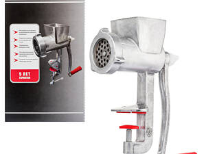 М'ясорубка ручна в коробці Харків RS-103 33 кг/год з квадратним горлом