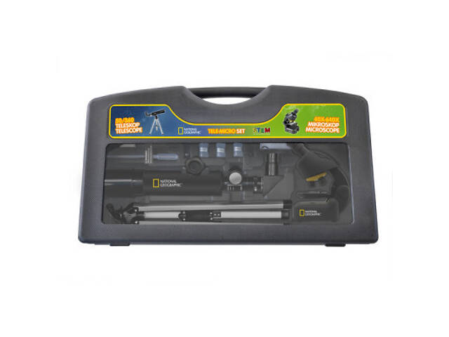 Мікроскоп National Geographic Junior 40x-640x + Телескоп 50/360 + Кейс (926260) - Фото 4