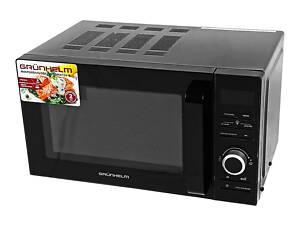 Мікрохвильова піч - 20MX724-B (чорний) 20л, 700 Вт, Електрик. (GRUNHELM)