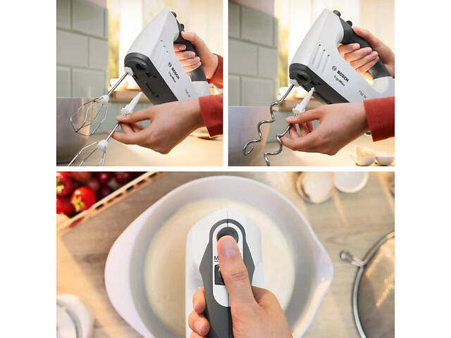 Міксер ручний Bosch ErgoMixx MFQ37470 750 Вт білий - Фото 2