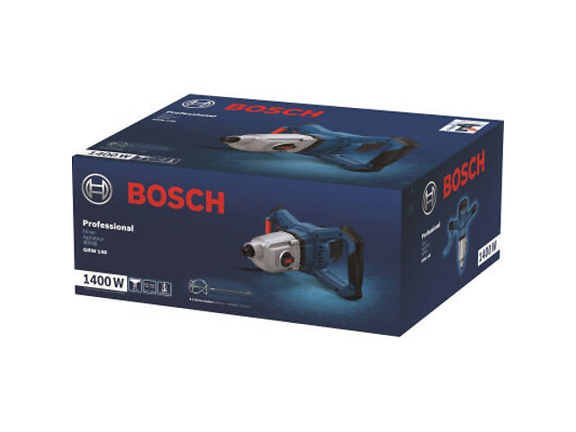 Міксер будівельний Bosch GRW 140, 1400Вт, 480-750об/хв, М14, 4.2кг (0.601.1C4.020) - Фото 3