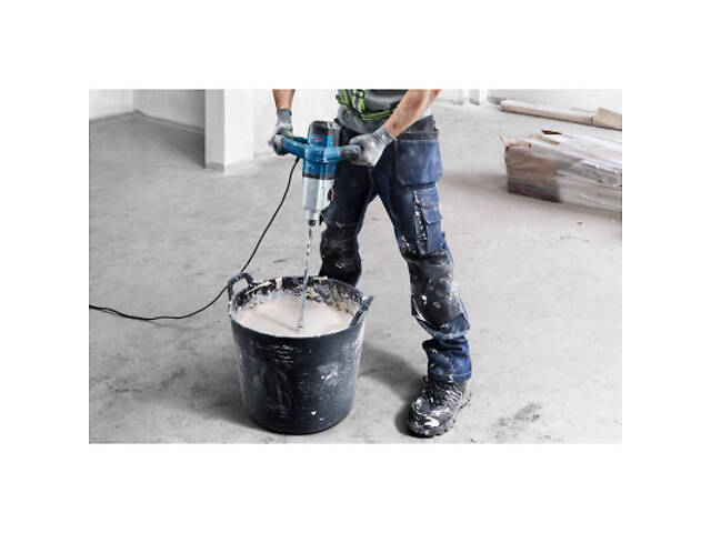 Міксер будівельний Bosch GRW 140, 1400Вт, 480-750об/хв, М14, 4.2кг (0.601.1C4.020) - Фото 7