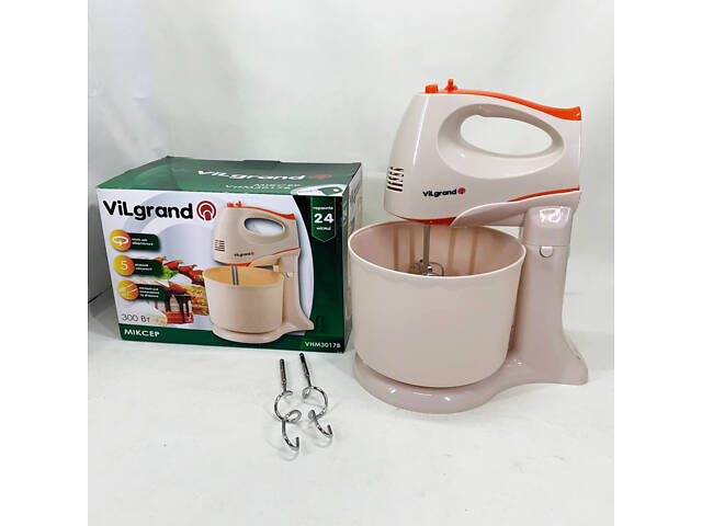 Міксер ViLgrand VHM3017B. Колір: бежевий - Фото 6