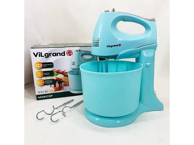 Міксер ViLgrand VHM3017B. Колір: блакитний - Фото 4