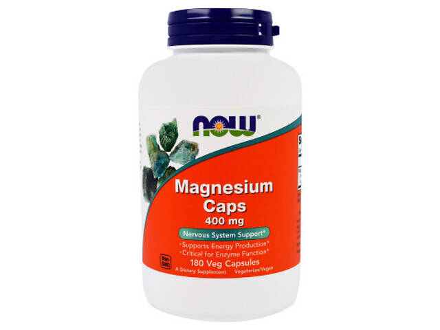 Мінерали Now Foods Магній 400мг, 180 гелевих капсул (NOW-01283) - Фото 1