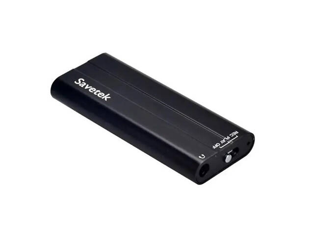 Міні диктофон з активацією голосом Savetek 600 (GS-R21), 8 Гб, Mp3, VOX, 50 годин запису - Фото 1