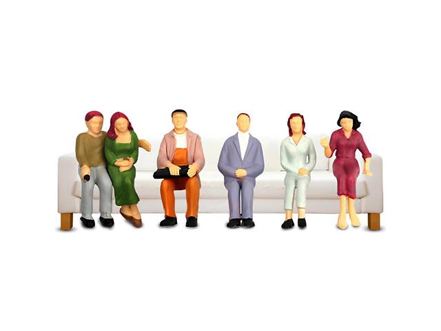 Мініатюрні фігурки людей для макетів та діорам. Фігурки людей у масштабі 1:75, 100 шт - Фото 5