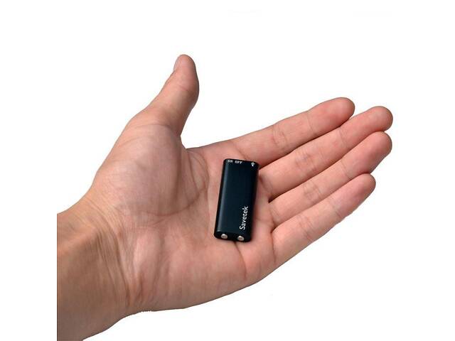 Мініатюрний диктофон Savetek 200 (GS-R01s), 8 Гб, Mp3, VOX, 8 годин запису (Товар з дефектом) - Фото 3