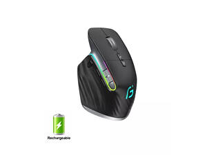 Мышь беспроводная игровая бесшумная с аккумулятором и подсветкой Gamous M10 Black 2,4G