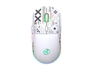 Мышь беспроводная Imice HYSJ Т90 2.4G + Bluetooth White