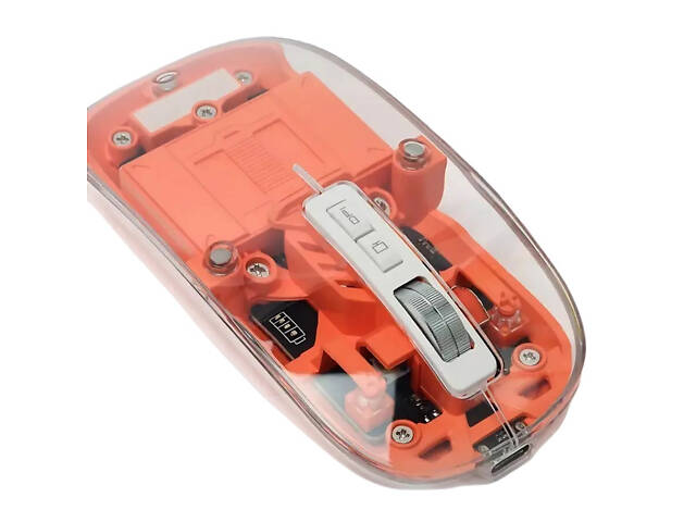 Миша бездротова оптична RIAS M133 Прозора (3_04443) - Фото 2