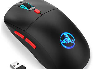 Мышь беспроводная с аккумулятором и подсветкой HXSJ T20 2,4G Hz Black