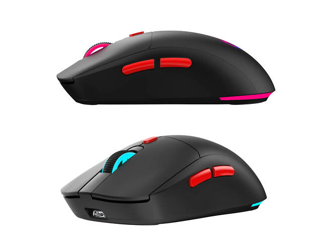 Мышь беспроводная с аккумулятором и подсветкой HXSJ T20 2,4G Hz Black - Фото 5