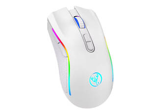 Мышь беспроводная с подсветкой HXSJ T69 2,4GHz White