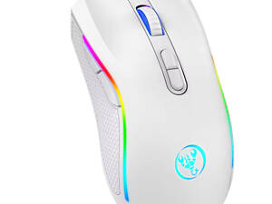 Мышь беспроводная с подсветкой HXSJ T69 2,4GHz White
