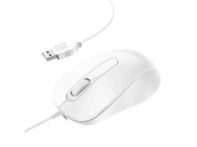 Мышь проводная BOROFONE BG4, White, Box - Фото 1