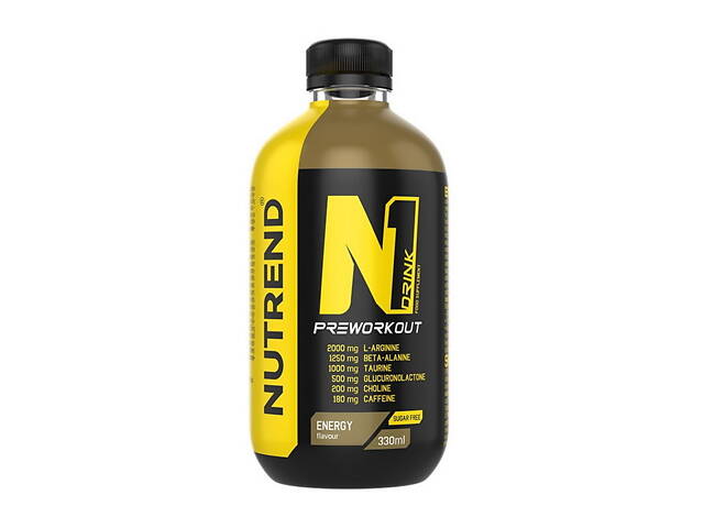 N1Drink Preworkout (330 ml, tropical) - Фото 1 N1Drink Preworkout (330 ml, tropical) - Фото 1