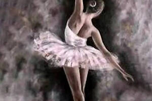 Набор Алмазная вышивка мозаика Балерина соло красавица сексуальная девушка на подрамнике полная 5d 30х40