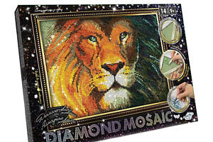 Набор алмазной вышивки 'Взгляд голубоглазого тигра' леопард лев полная выкладка, мозаика 5d, 3х27х36 см