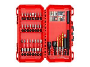 Набор бит и сверл Milwaukee Shockwave, 40шт, сталь, кейс (4932492004)