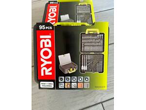 Набір біт, насадок, свердл по металу/дереву/каменю RYOBI RAK95DDF (95шт), пластиковий кейс, (5132002278)