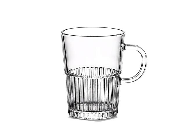 Набір чашок скляних 2 шт. для чаю, кави 500 мл прозорі HP-YH-70 - Фото 1