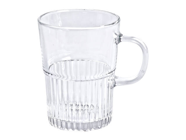 Набір чашок скляних 2 шт. для чаю, кави 500 мл прозорі HP-YH-70 - Фото 2