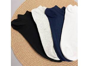 Набір чоловічих коротких шкарпеток на 4 пари 41-45 р бавовняні літо