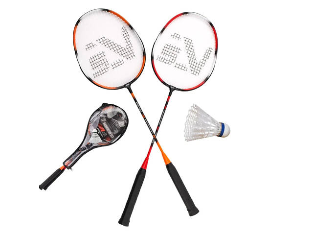 Набір для бадмінтону SportVida Pro 2 шт ракетки + волан SV-SE0002 - Фото 1