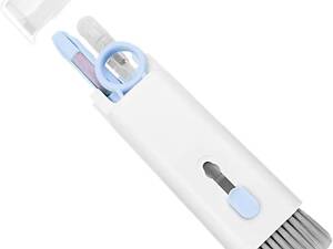 Набір для чищення електроніки 7 в 1, синьо-білий