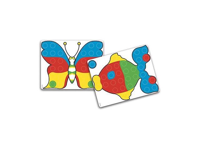 Набір - ДЛЯ ЗАНЯТЬ МОЗАЇКОЮ (кейс, великі фішки (48 шт.) + дошка 27х21, переносний) - Фото 3