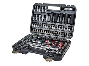 Набір головок торцевих 1/4″ та 1/2″ 111 предметів Vitals Master Impact + Superlock