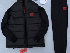 Набор HG черный МД жилет кофта штаны