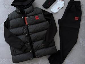 Набор HUGO жилет-молния худи-штаны-2 пары носки