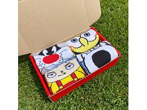 Набір жіночих мультяшних шкарпеток 36-41 4 пари у коробці