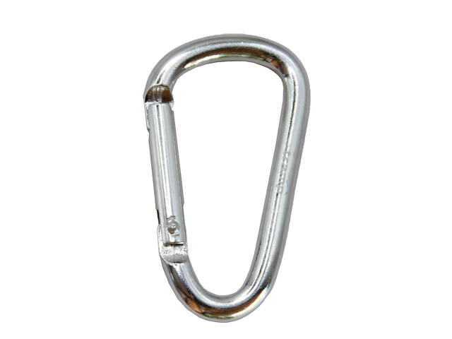 Набір карабінів алюмінієвих сувенірних Трамп 10 шт 6 см без муфти silver UTRA-300 - Фото 1