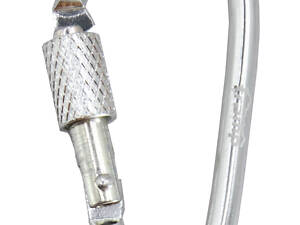 Набір карабінів алюмінієвих сувенірних Трамп 10 шт 5 см з муфтою silver UTRA-299