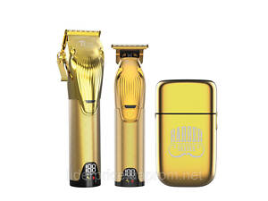 Набір машинок TICO Professional Pro Expert Maxi&Mini Gold (Машинка + тример + шейвер), Оригінал!